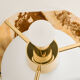 Table lamp in glass by Glashütte Limburg