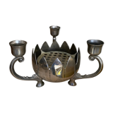 Flower picker and tin candlestick