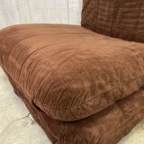 Vintage velvet fireside chair