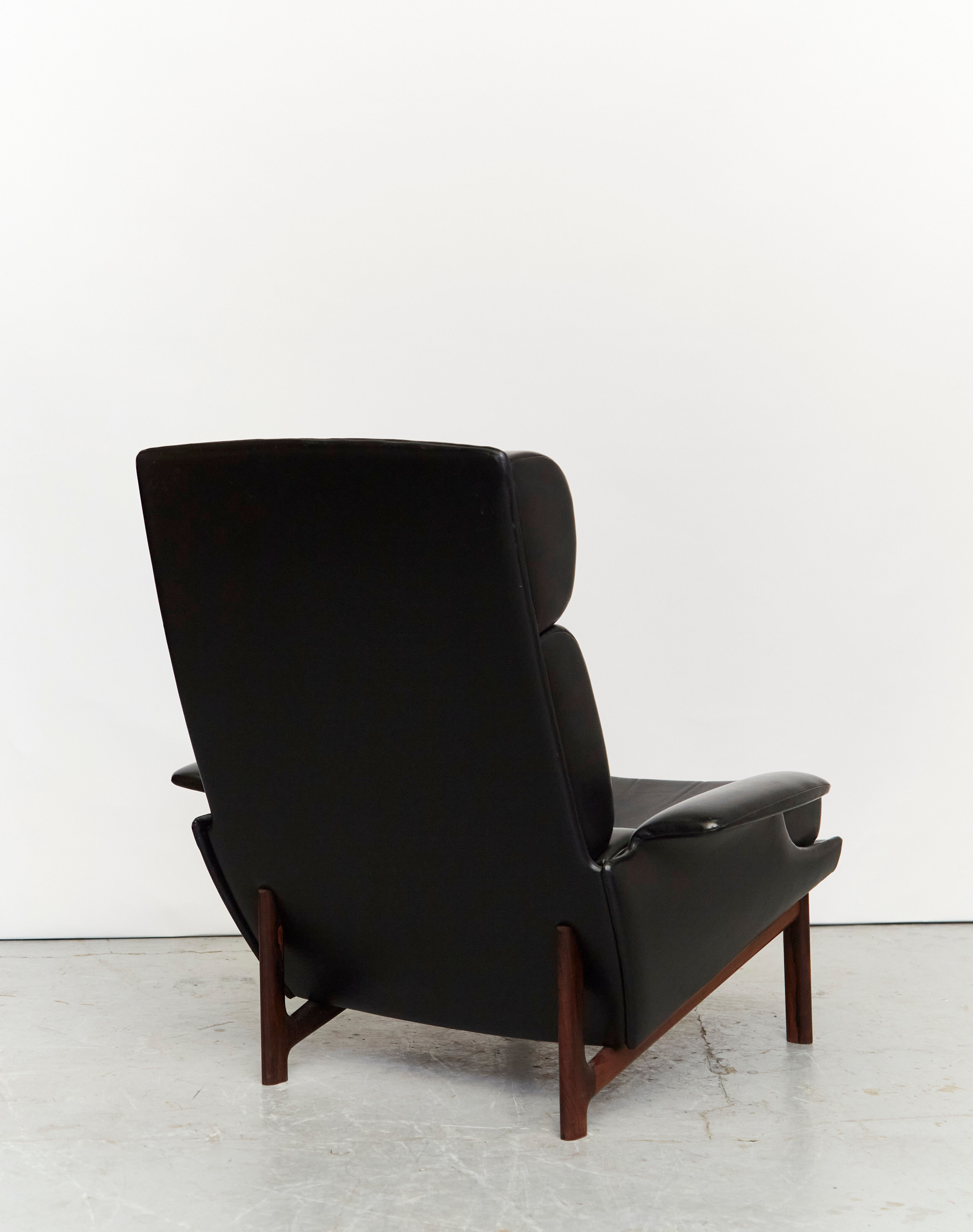 Ib kofod larsen lounge chair & ottoman "Adam" for Mogens kold