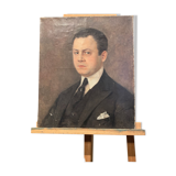 Oil on canvas, portrait of a man