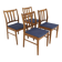 Set de 4 chaises scandinave en hêtre, Suède, 1960