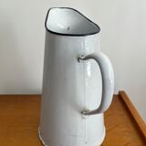 Antique enamelled broc vase