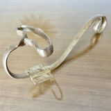 Series of 3 gilded metal hooks 40s 50s