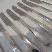 12 Christofle Concorde silver plated dessert knives, 19cm