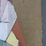 Mid-century swedish oil painting