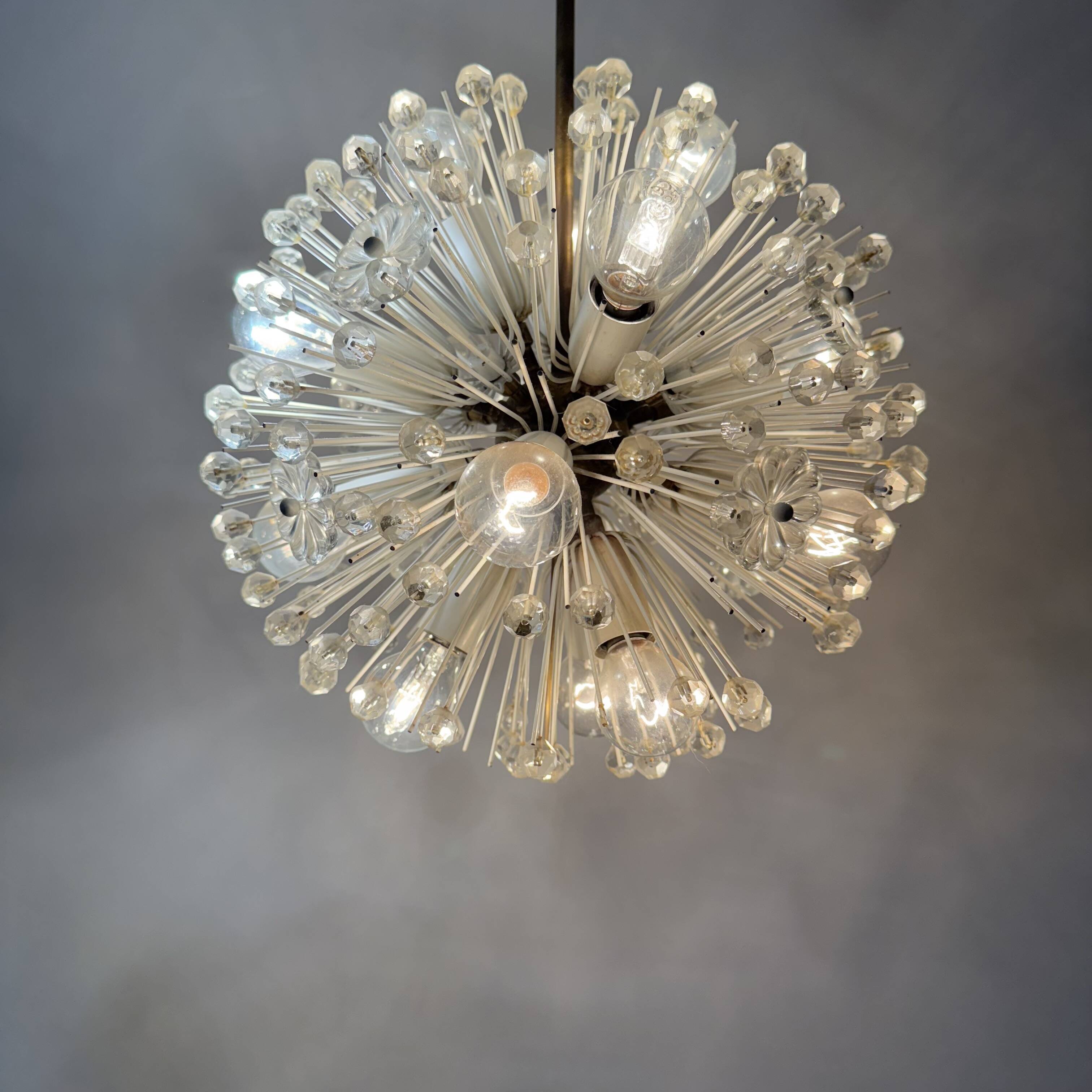 Snowball hanging Lamp by Emil Stejnar for Rupert Nikoll, 1950s