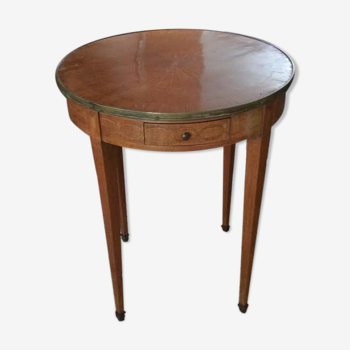 Round pedestal table 1 drawer