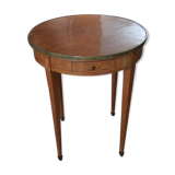 Round pedestal table 1 drawer