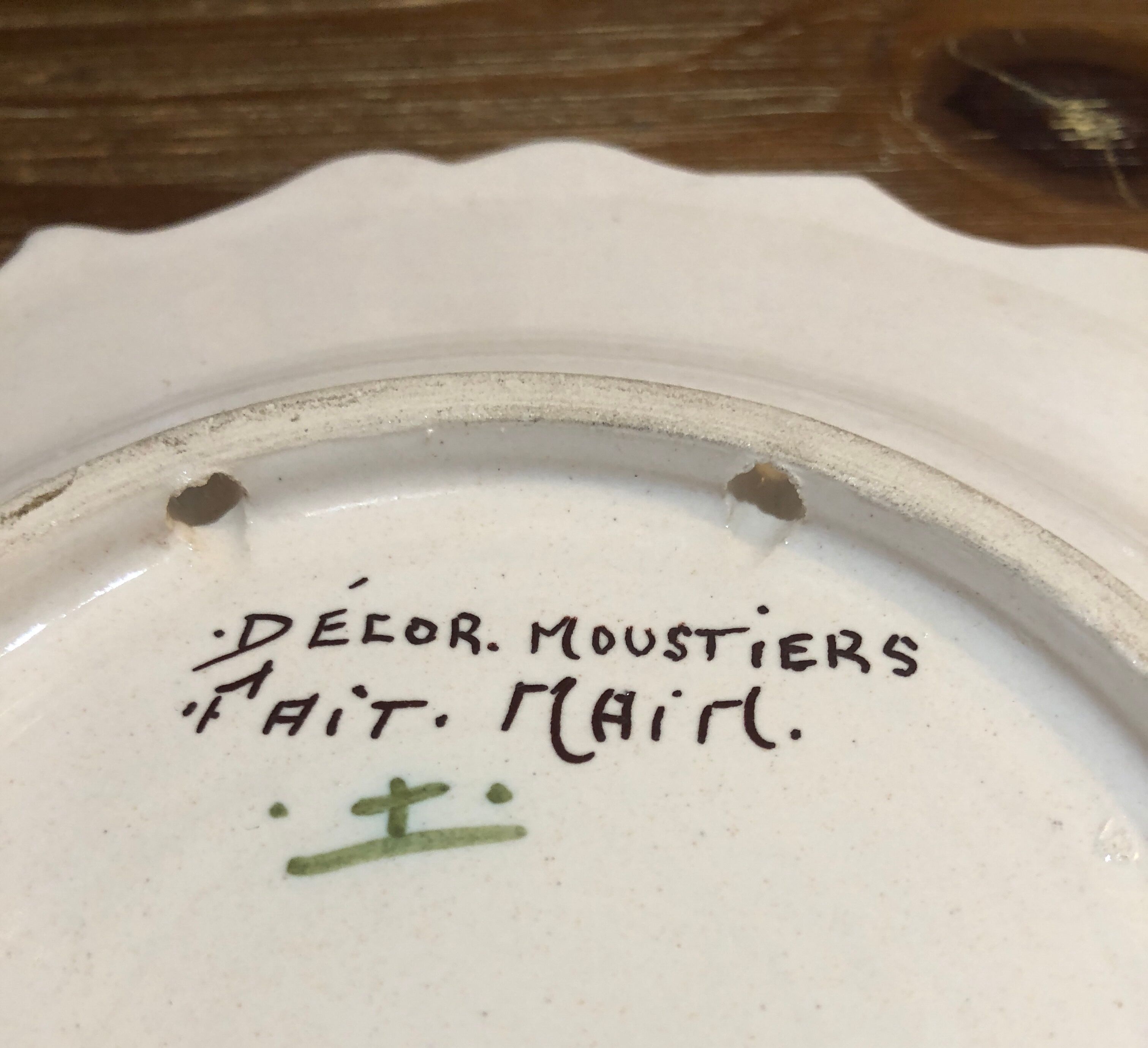 Assiette Moustiers