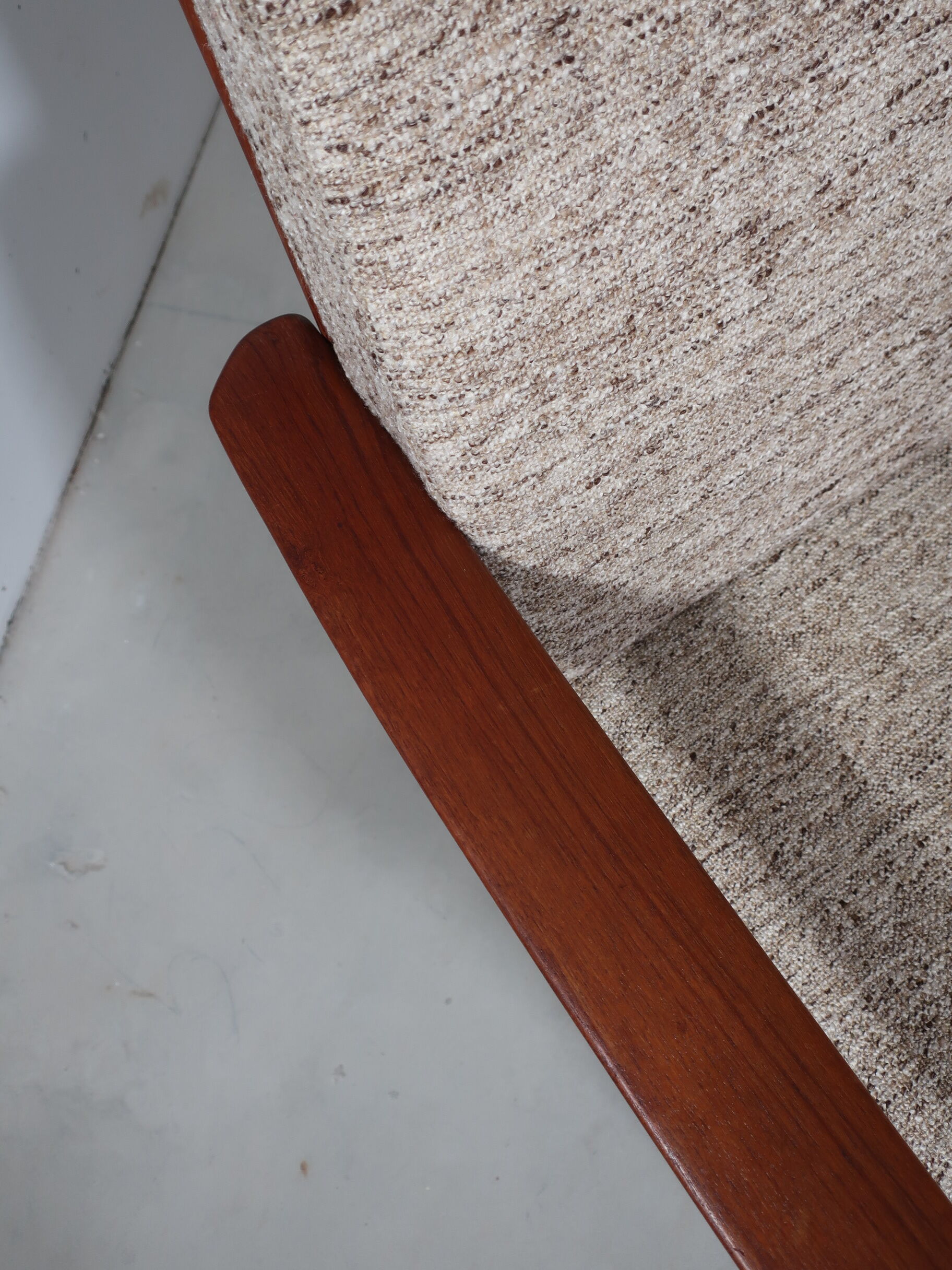 Two-seater sofa in massive teak 60s edition Dyrlund