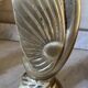 Pair of brass bookends, sculptural swans in Art Nouveau style.