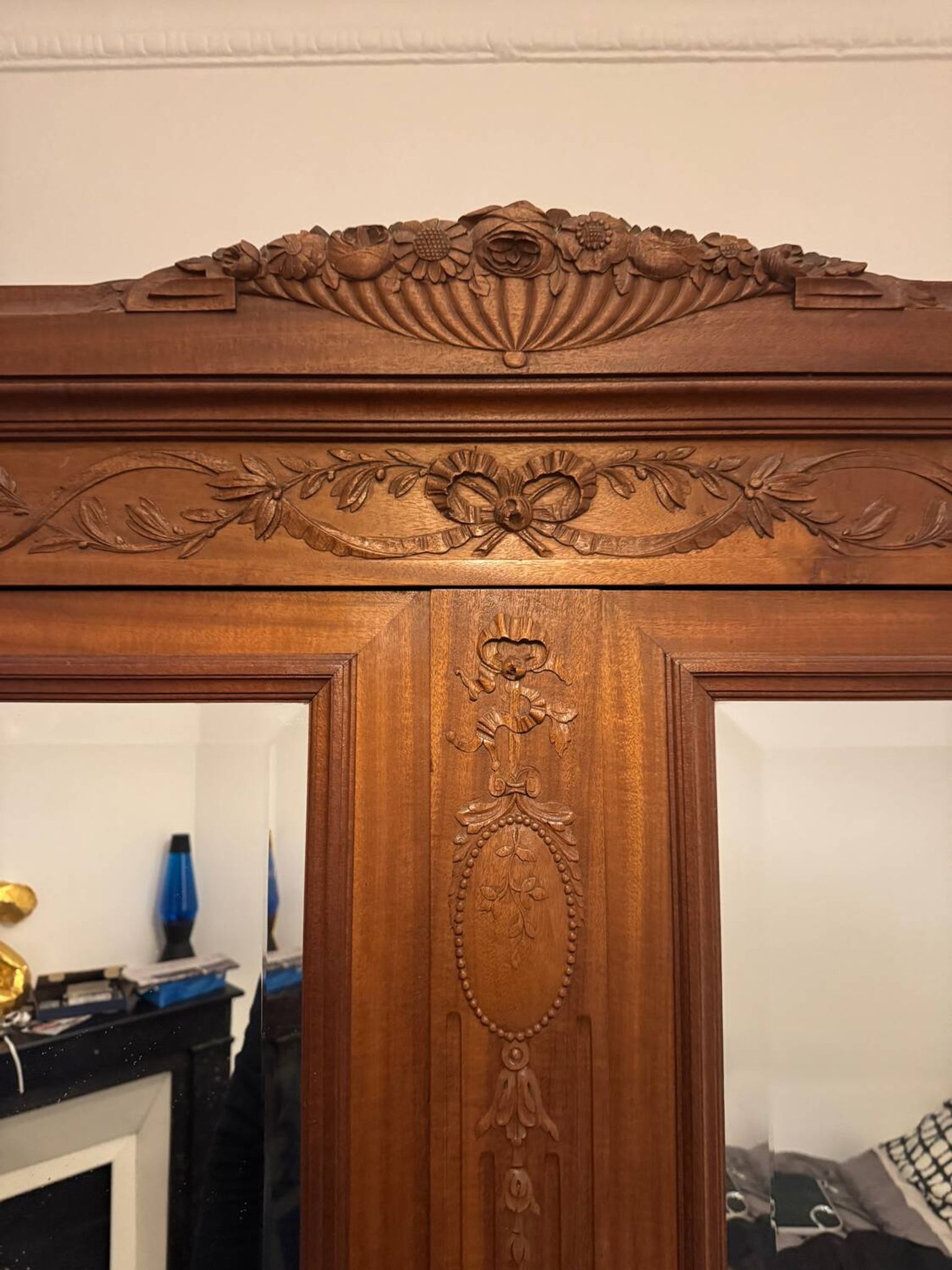 Raw wood wardrobe woodwork
