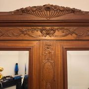 Raw wood wardrobe woodwork