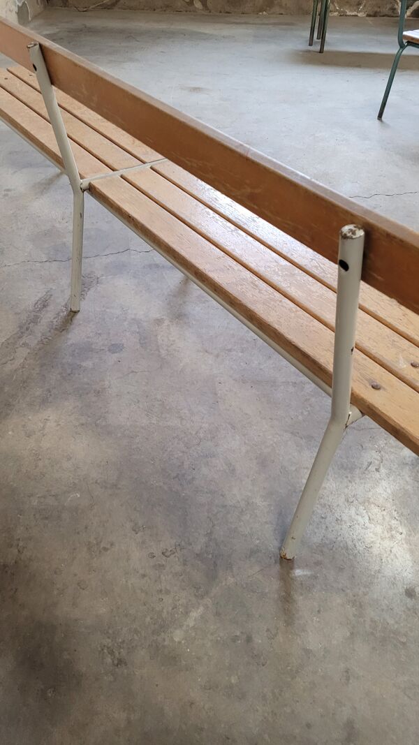 Banc d'école maternelle enfant fabrication 1950