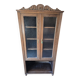 Antique display cabinet in carved oak