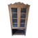 Antique display cabinet in carved oak