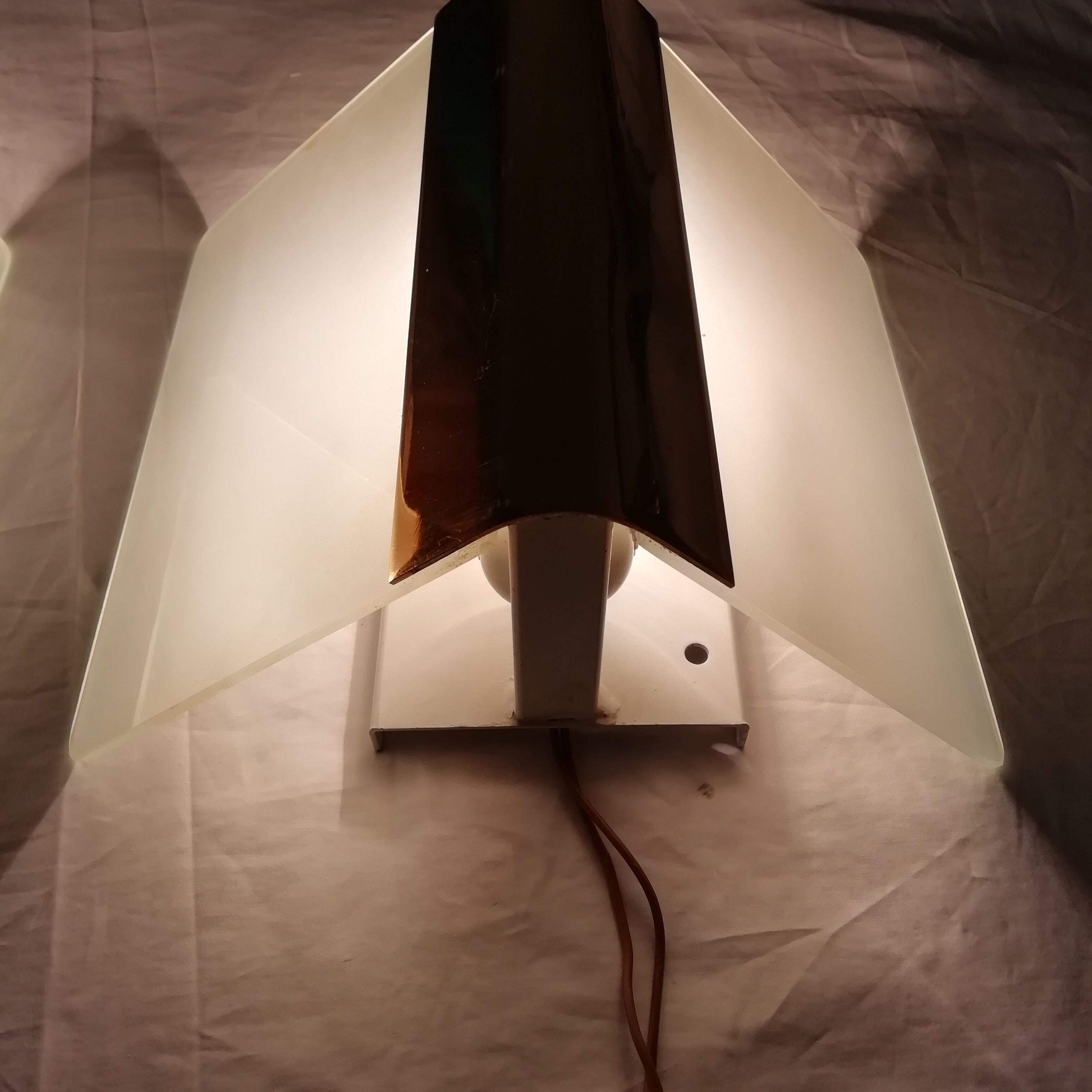 Wall light "Metalarte" glass 1970s