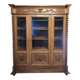 Large solid oak library