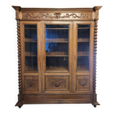 Large solid oak library