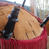 Retro Toad armchair in pink velvet