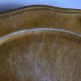 Glazed earthenware country dish with fluting, Provence 1950.