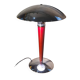 Vintage Red and Chrome Mushroom Lamp - 47x31 Space Age 1970s - Lamp