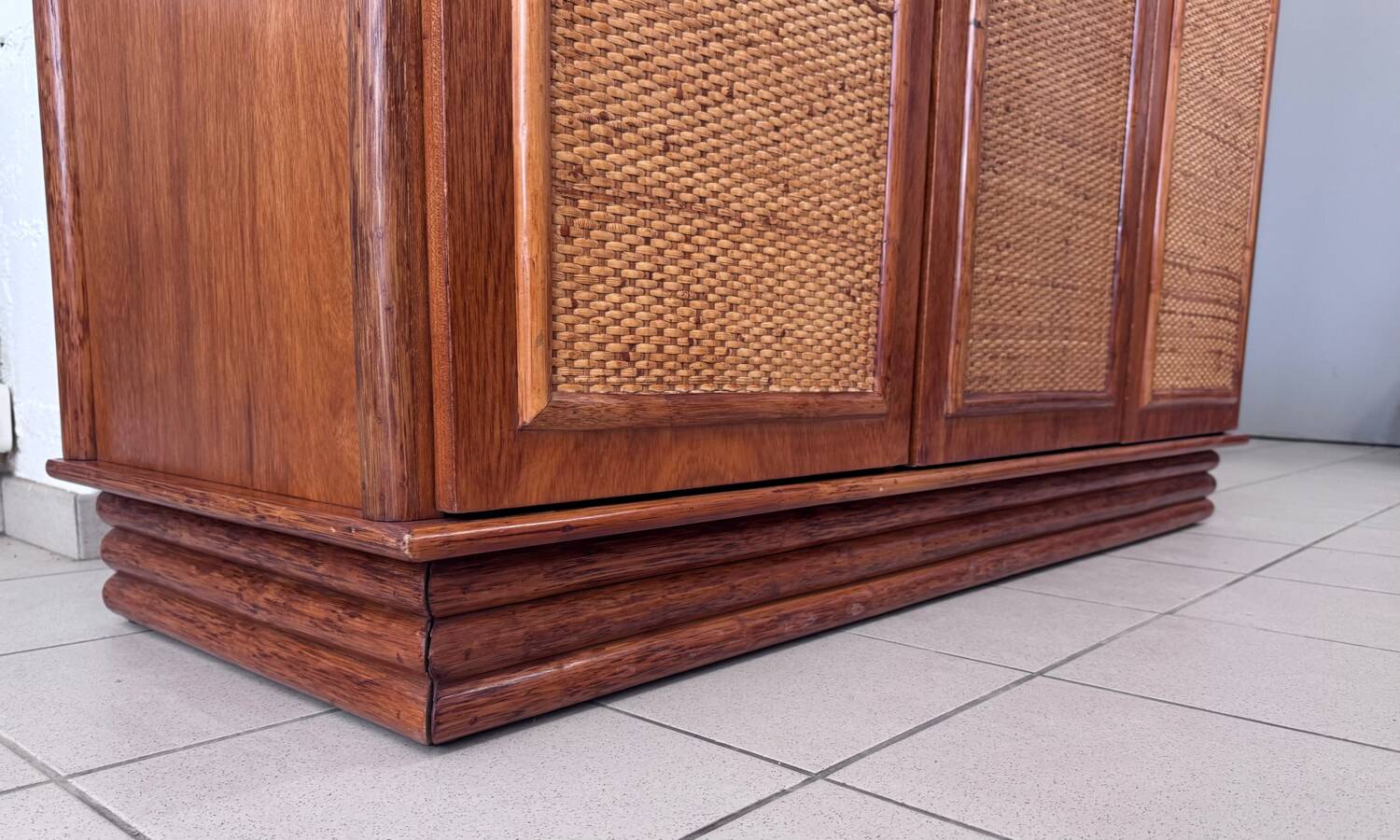 Roche Bobois rattan wardrobe