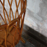 1960's vintage rattan worker