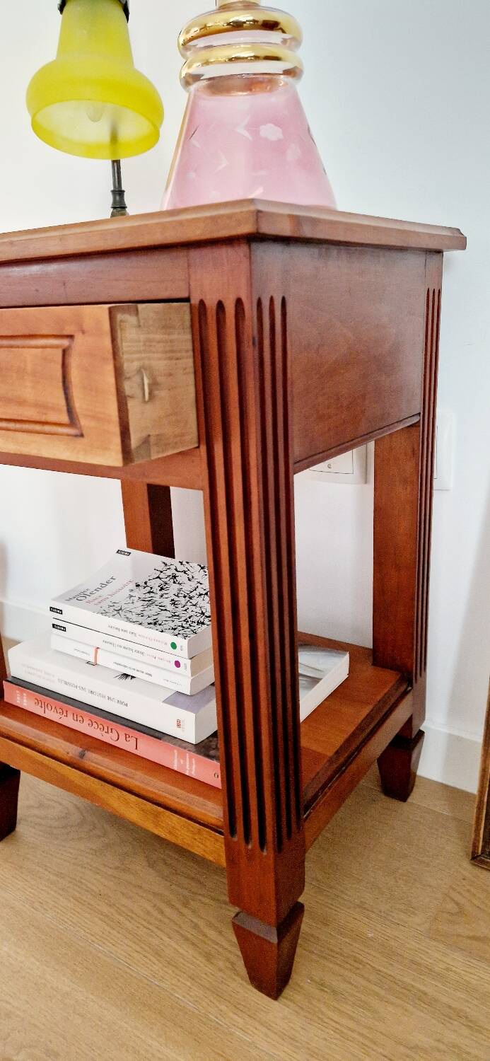 Low cabinet in blond cherry wood, Directoire style