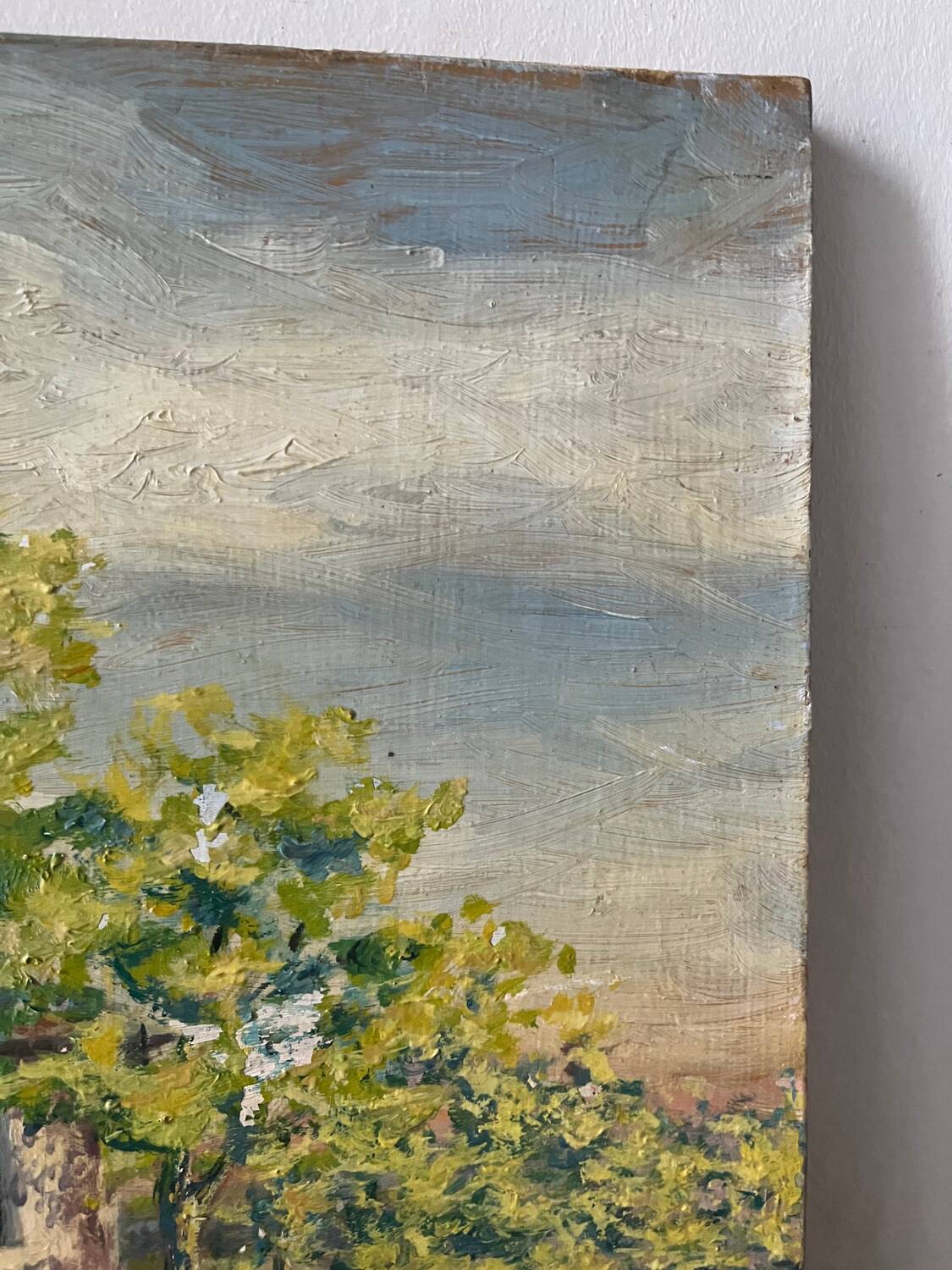 "Lioujas School", Aveyron, oil on canvas signed L Durand 1957
