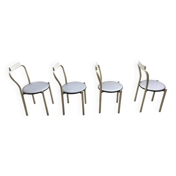 Set of 4 dining chairs by Calligaris, Italy, 1980