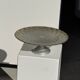 Cake stand on pedestal in glass with peacock feather effect D33 H10
