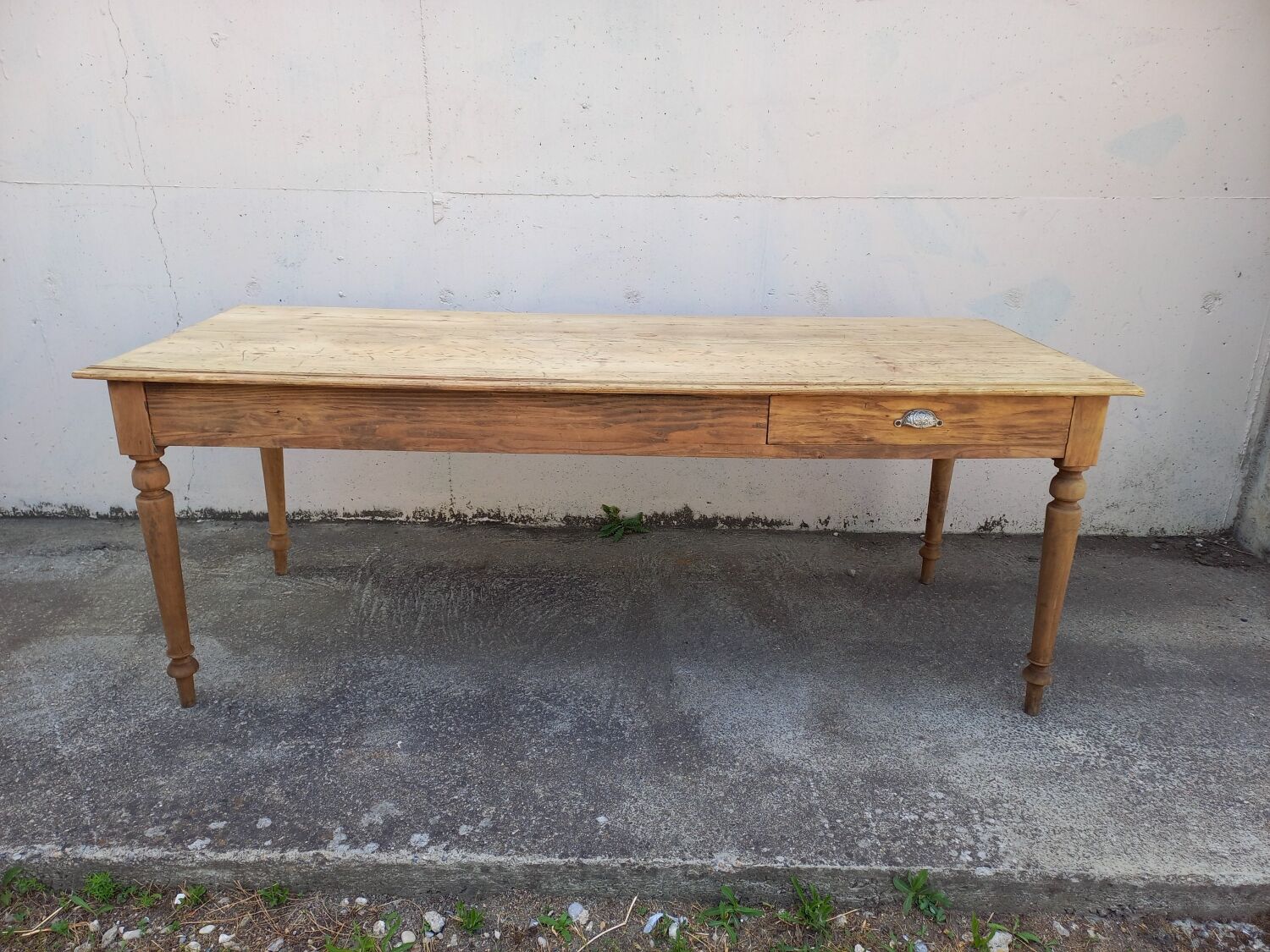 Table de ferme ancienne 200 cm