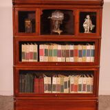 Globe Wernicke Library in Mahogany with 3 pieces and a small cabinet.