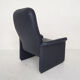 De Sede DS50 dark blue leather lounge chair, Switserland 1980's