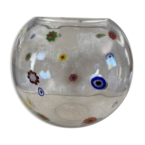 vase boule en verre d'art,