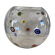 Art glass round vase, Millefiori technique (Murano style)