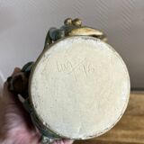 vase with frogs in relief circa 1940