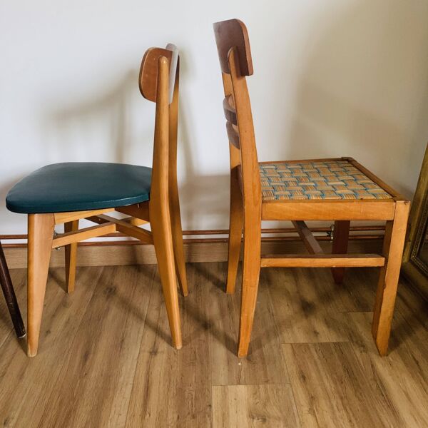 Ensemble de 4 chaises dépareillées