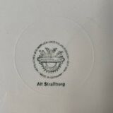 Paire de plats ronds Villeroy & Boch Mettlach Vieux Strasbourg