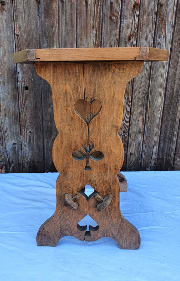 Wooden service foot heart shape