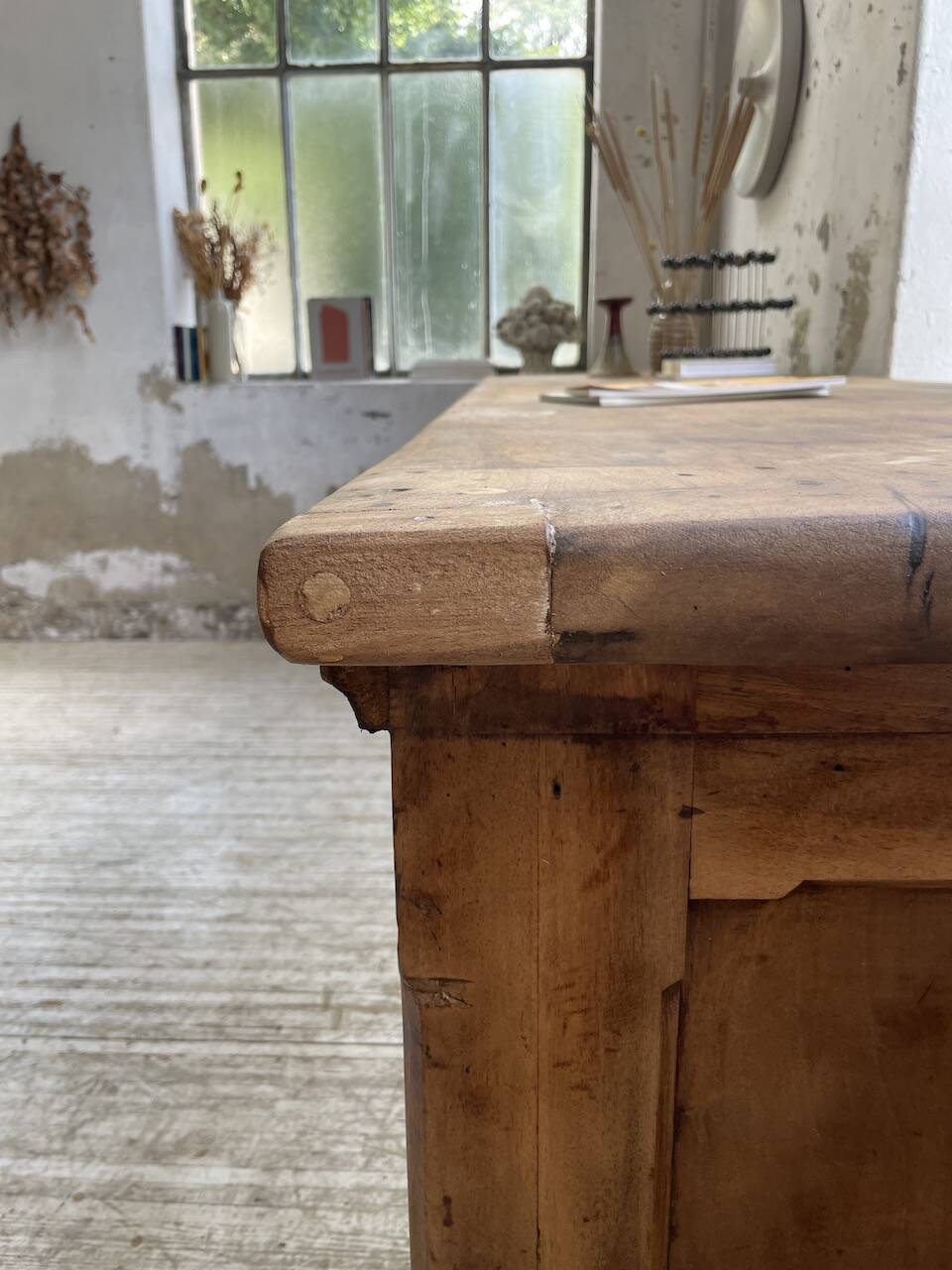 XXL walnut silk loom furniture from the 50s