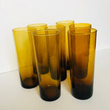 Large amber glasses