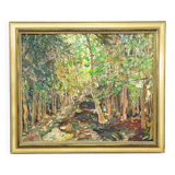 Forest Path – oil painting by Alexander Michael, 1972