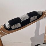 Fauteuil Louis XV style damier