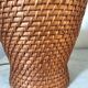 Pied de lampe en rotin vintage