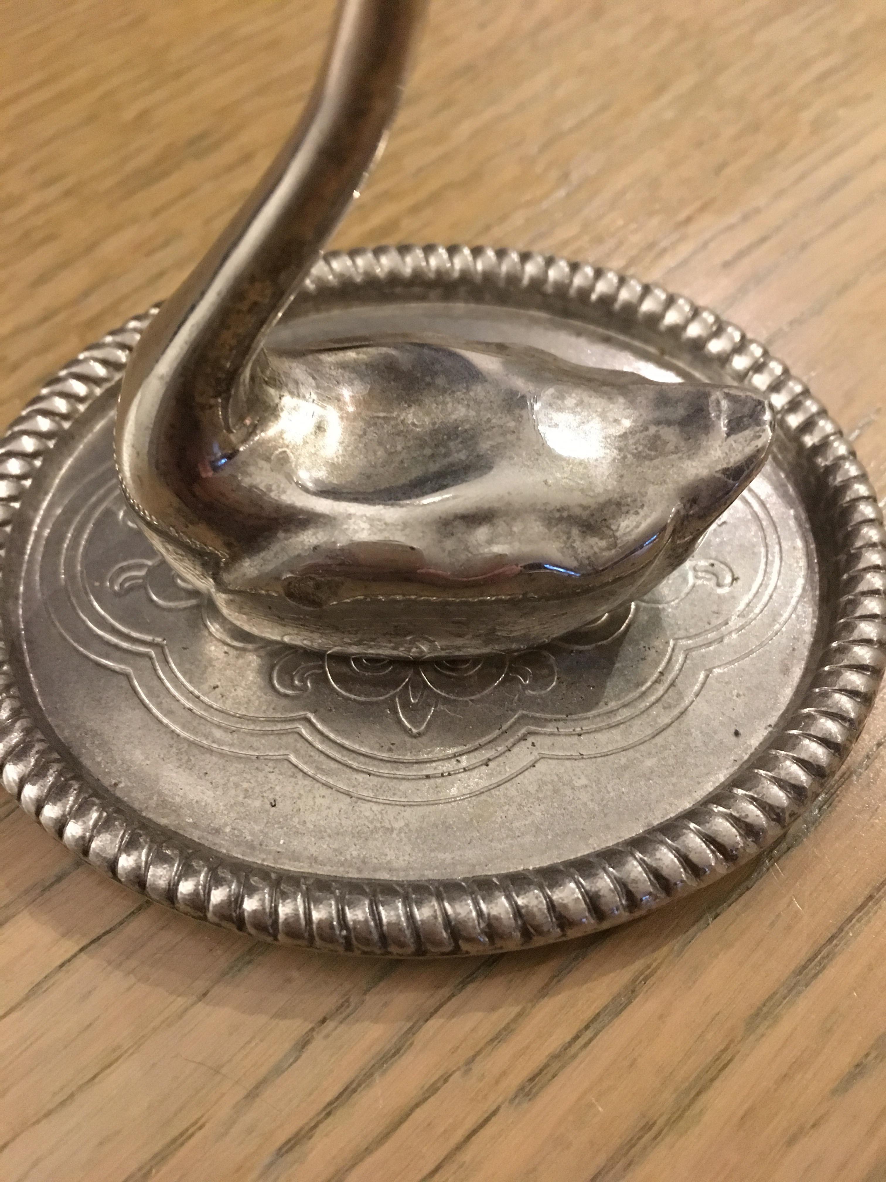 Wearing silver metal rings