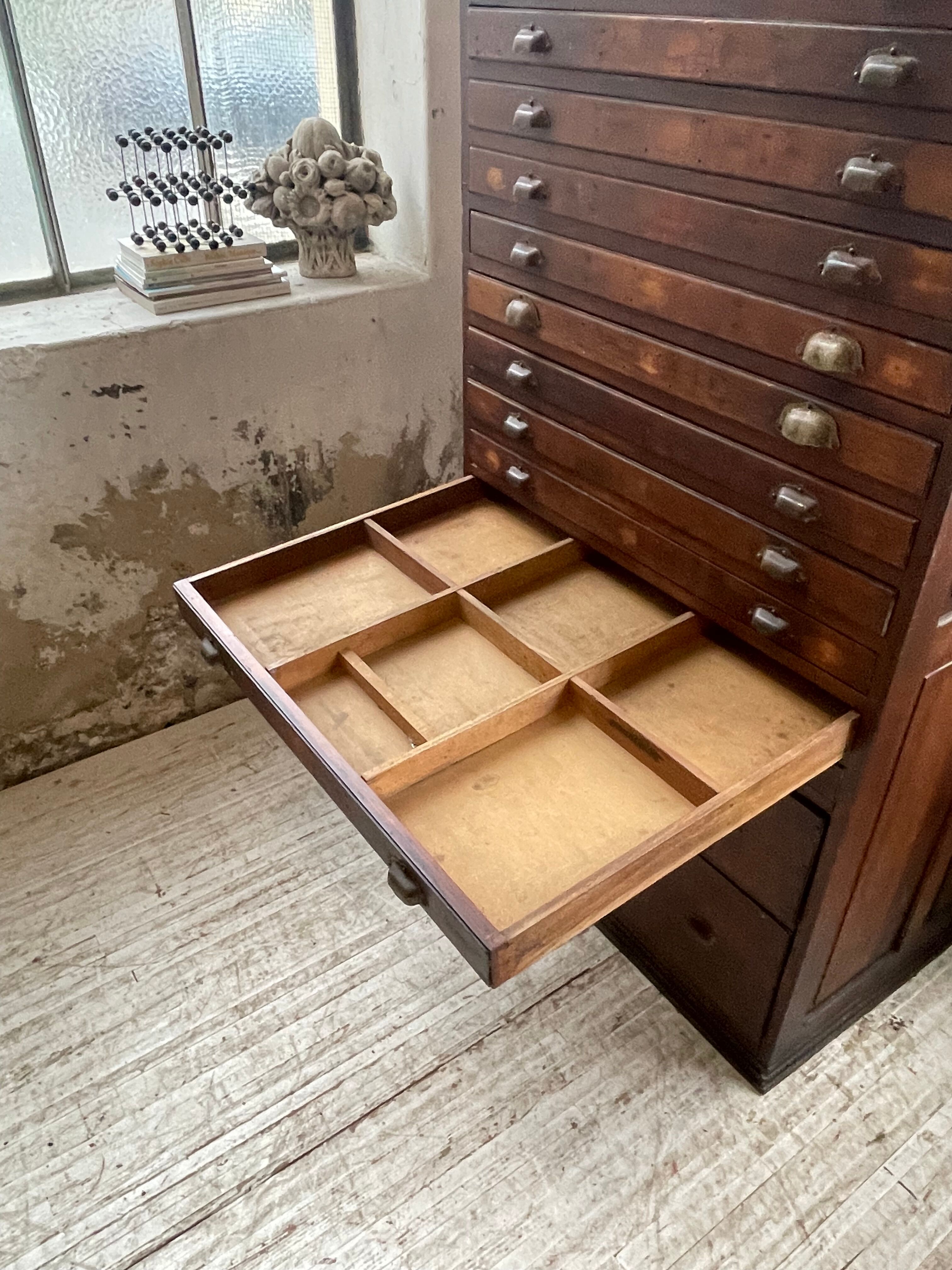 Workshop furniture printing with drawers XL oak
