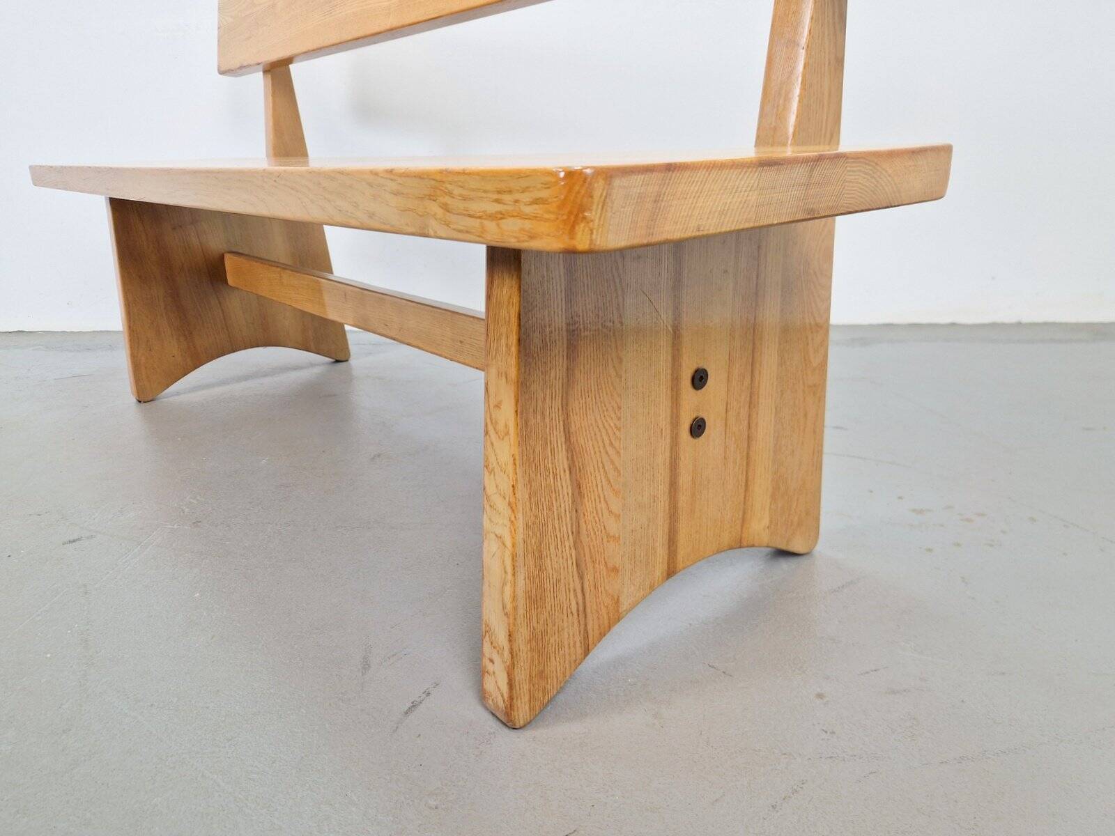 Vintage Ash and Elm Bench, Denmark, 1960s